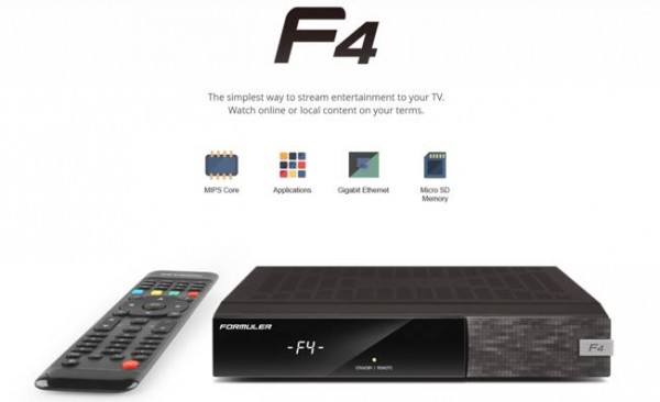 Formuler F4 HD Linux E2 CA USB CI (2x750 Mhz) HDTV Sat Receiver