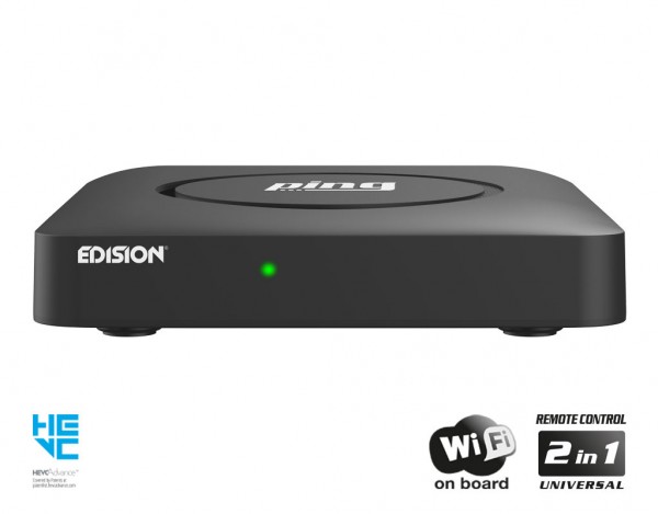 Edision Ping OTT LINUX RECEIVER H265/HEVC schwarz