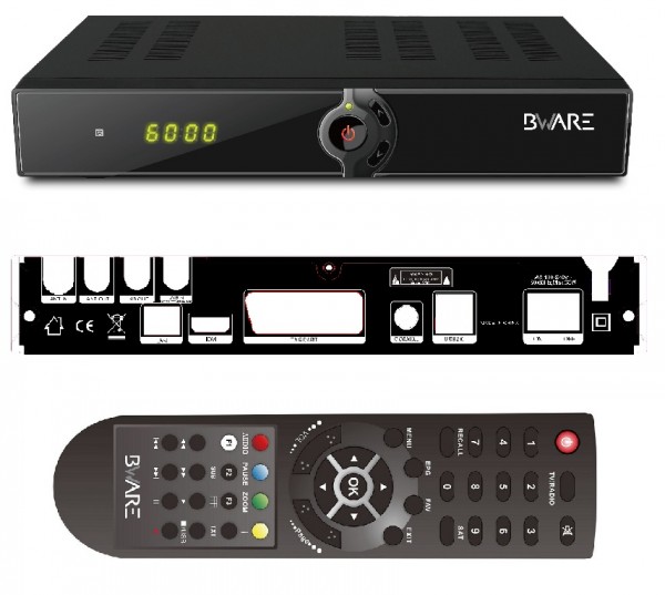 BEWARE Combo HD digitaler DVB-S2 Satelliten Receiver und DVB-T Tuner 2in1