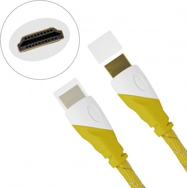 Eaxus®️ 4K Ultra HD HDMI 2.0 Kabel 3,0 Meter für 4k UHD HD ARC Ethernet